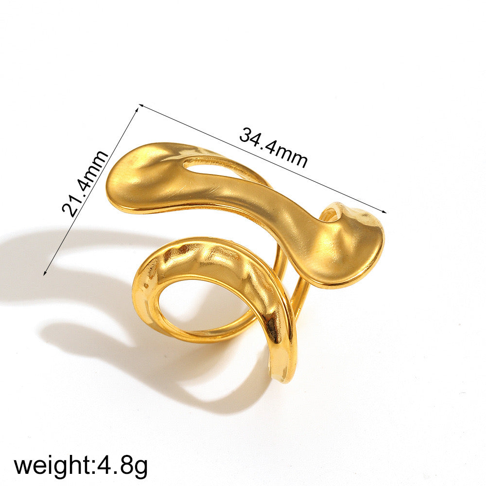 Gold plated ring